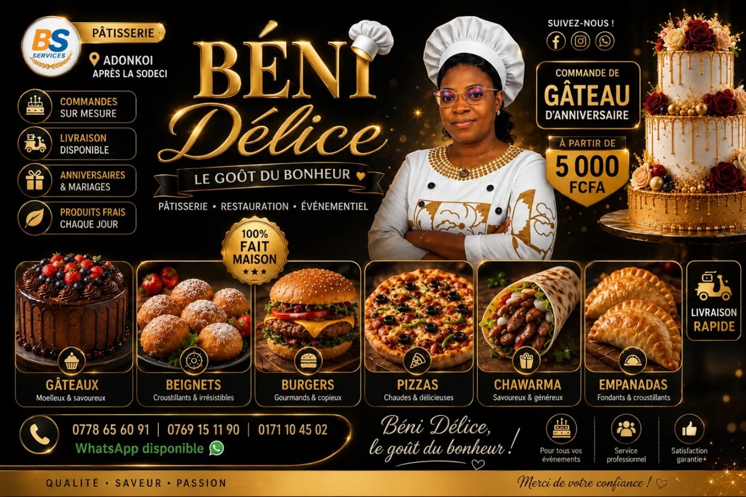 Commande gâteau